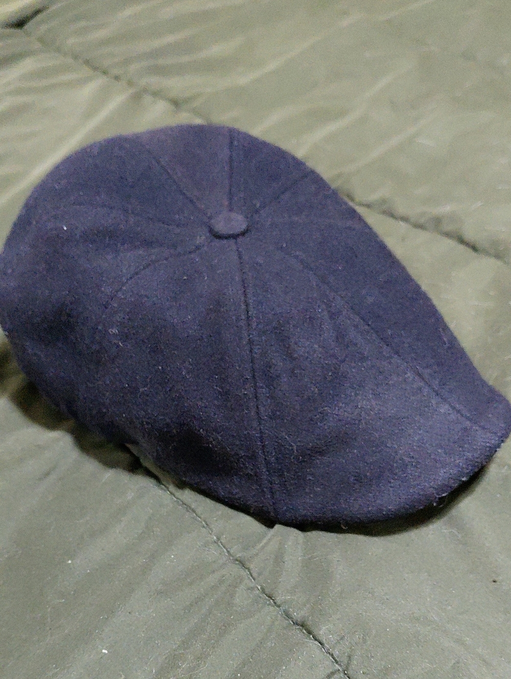 Boston Scally. Black Wool Newsboy Cap